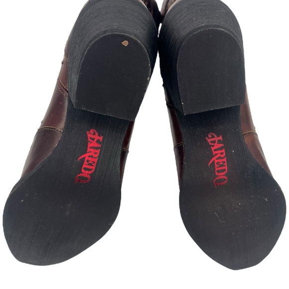 9.5 LAREDO Women’s Leather Studded Western Boots - Picture 7 of 8